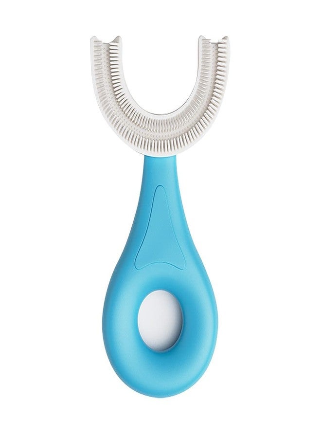 XML U Shaped Toothbrush For Kids Baby Food Grade Soft Silicone Brush Head Oral Teeth Cleaning Tools for Children- Multi color (1-U-SHAPE-BRUSH) - Image 1